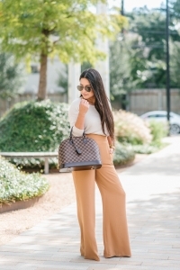 high waist wide leg, alma mm, work style, office outfit