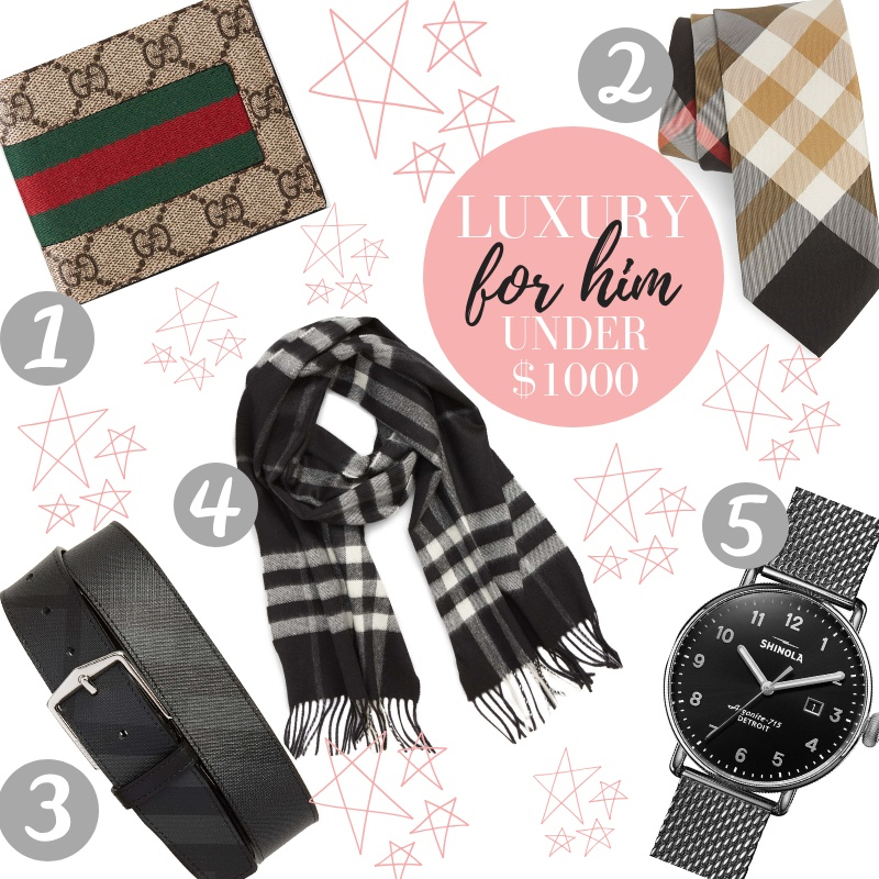 Top 10 Luxury Gift Ideas for Him Under $1000 featured by top US fashion blog, LuxMommy
