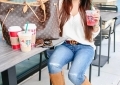 starbucks drink ideas, gucci belt, neverfull gm