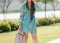 long sleeve dress, prada cuir, schutz heels, spring dress, spring outfit