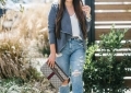 Gucci Ophidia Pouch, Mom jeans, louboutin pigalle, faux suede jacket