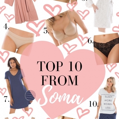 Top 10 Soma Lingerie favorites featured by top US fashion blog, LuxMommy