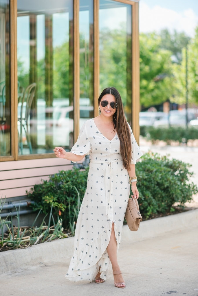 Breanna polka dot wrap dress hotsell