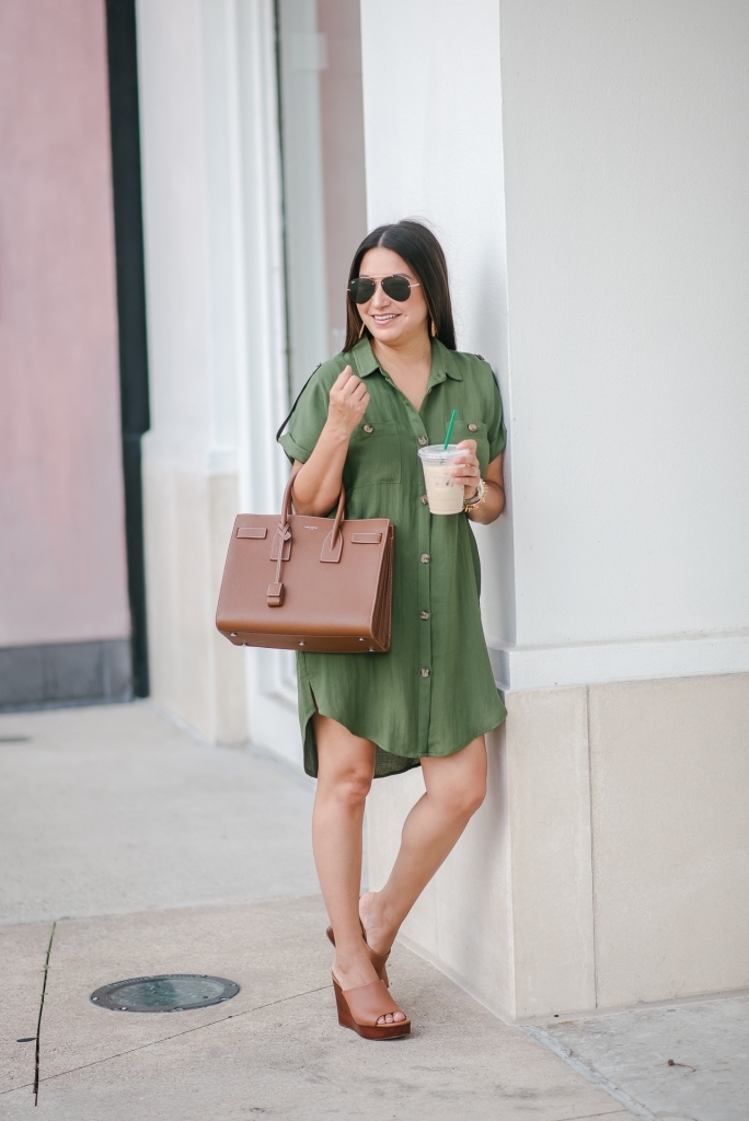 Summer IT Blouse & Wedges + Louis Vuitton Bags