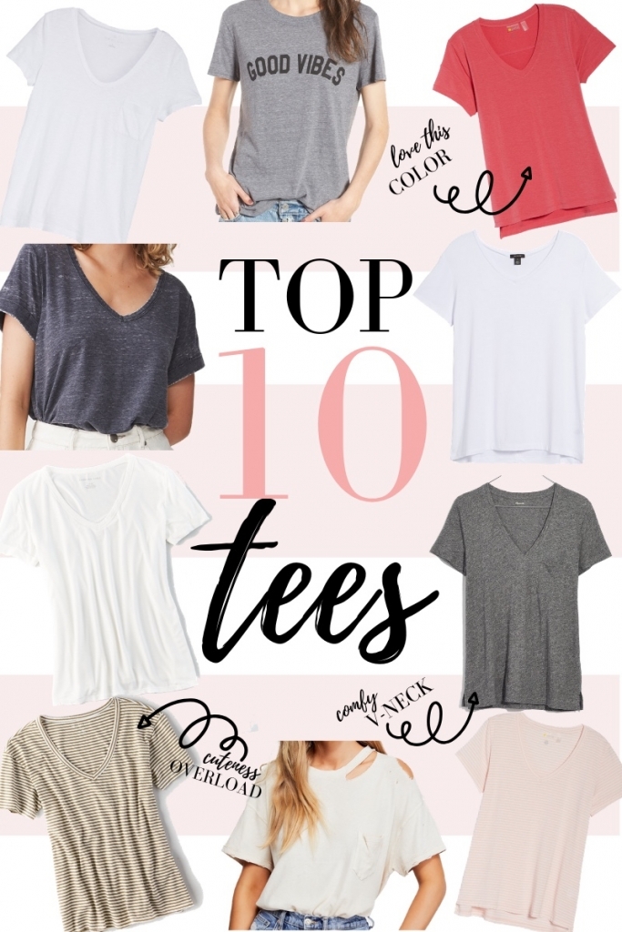 Top 10 cute tees for summer featured by top US fashion blog, LuxMommy