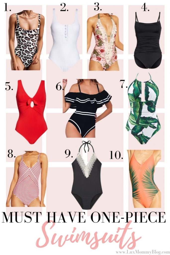 Top 10 Must Have Cute One Piece Swimsuits featured by top US fashion blog, LuxMommy