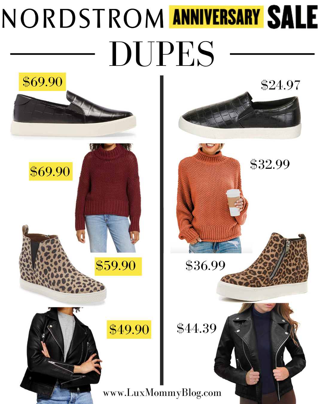 Houston top fashion blogger LuxMommy shares Nordstrom Anniversary Sale dupes