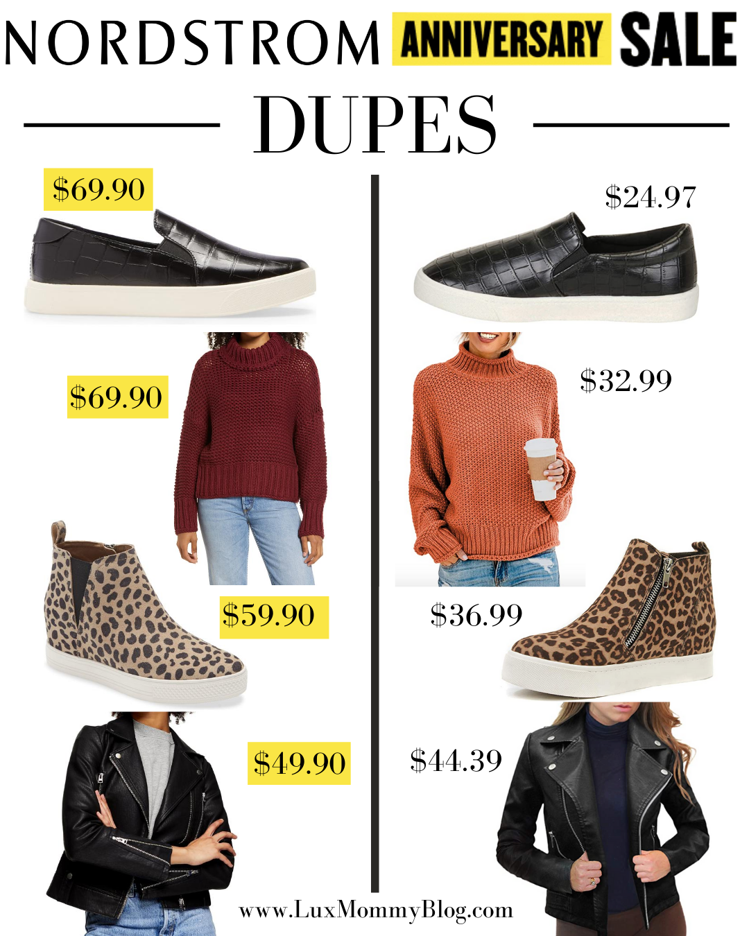 NORDSTROM SALE 2022, LOOKS FOR LESS, DUPES TO BUY INSTEAD