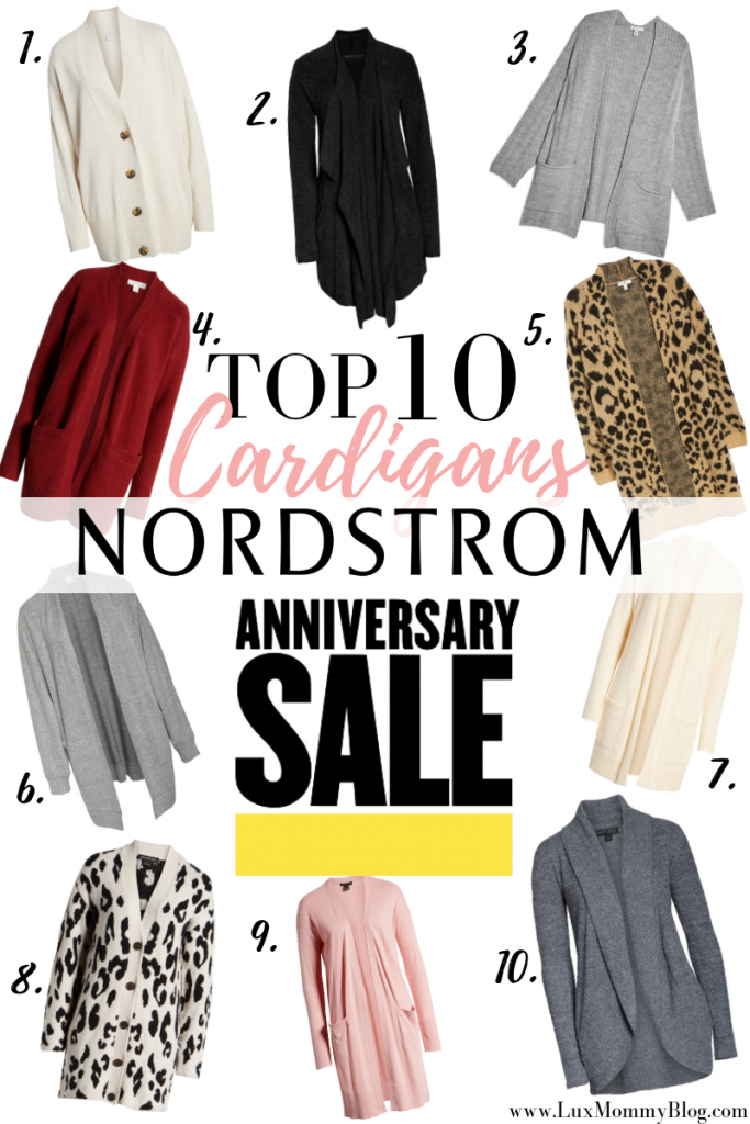 Top 10 Cardigans from the Nordstrom Anniversary Sale featured by top US fashion blog, LuxMommy