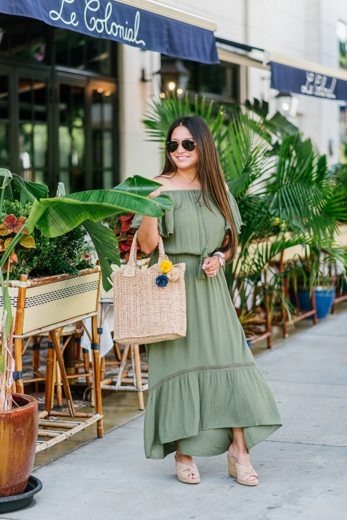 Cute Summer Dresses from Walmart featured by top US fashion blog, LuxMommy: image of a woman wearing a Time and True hi lo dress