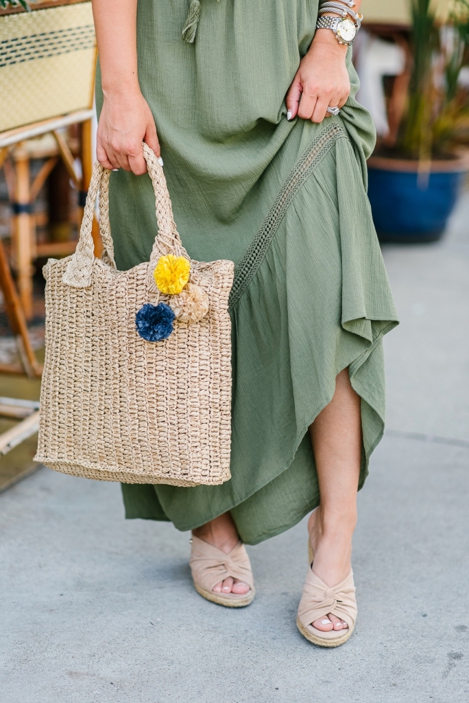 Cute Summer Dresses from Walmart featured by top US fashion blog, LuxMommy: image of a woman wearing a Time and True hi lo dress