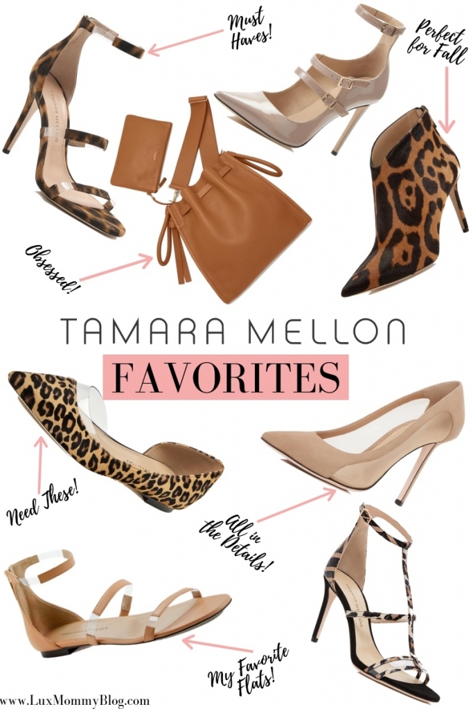 My New Tamara Mellon Handbag and Shoe Obsession by popular Texas fashion blog, Lux Mommy: collage image of various Tamara Mellon shoes and handbags.