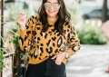 Affordable Leopard sweater styled by Houston fashion blogger luxmommy