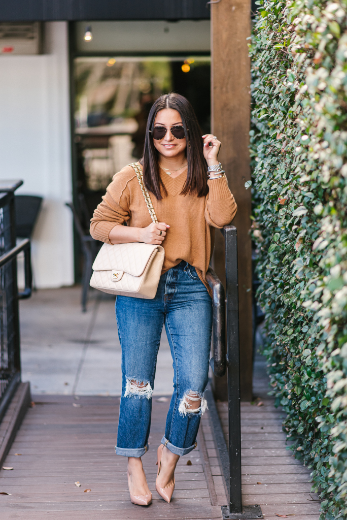 The Softest Sweater and Vintage Jeans | LuxMommy | Houston Fashion ...