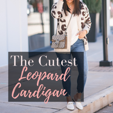 Houston fashion blogger LuxMommy styles a casual leopard blazer with gucci loafers and a gucci handbag