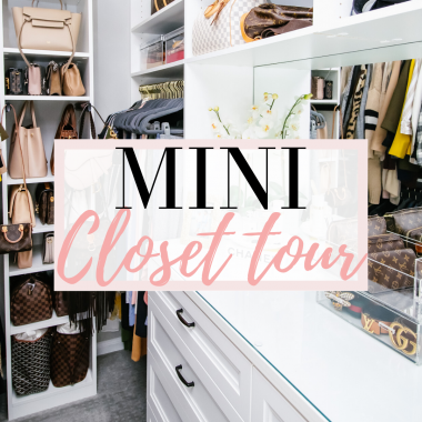 mini closet tour