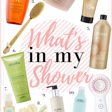 LuxMommy shares what's in my shower