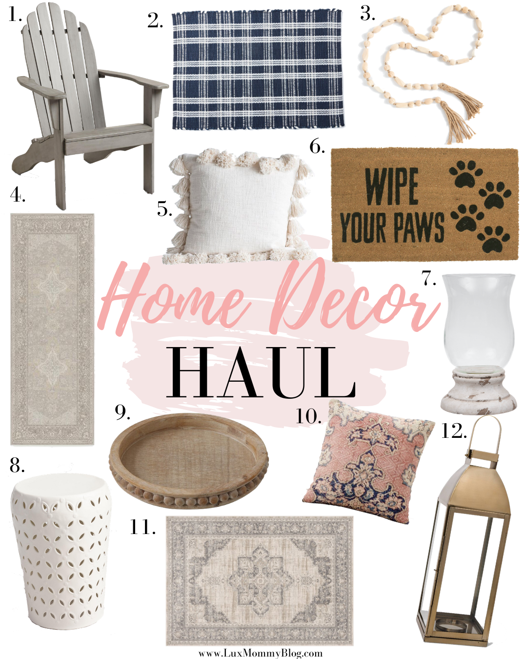 Houston blogger LuxMommy shares her home decor haul sneak peek 