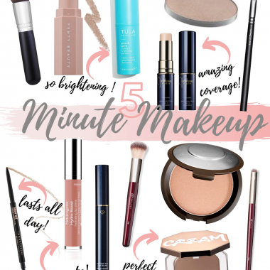 Houston fashion blogger shares her 5 minute makeup must haves.