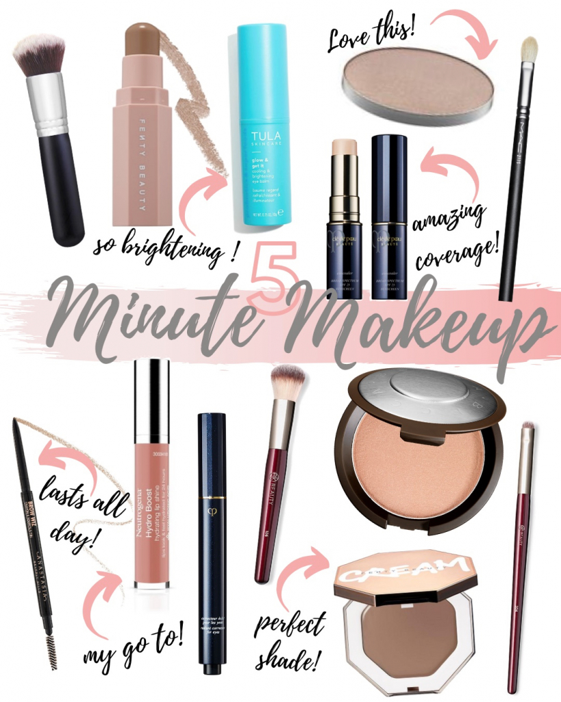 Houston fashion blogger shares her 5 minute makeup must haves. 