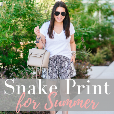 Houston fashion and lifestyle blogger LuxMommy talks snake print for summer