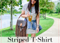 Houston fashion and lifestyle blogger LuxMommy shares striped t-shirt dresses