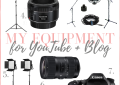 Houston top fashion blogger shares the filming and lighting equipment used for her blog and youtube channel.