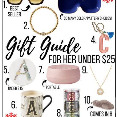 gift guide for her under $25