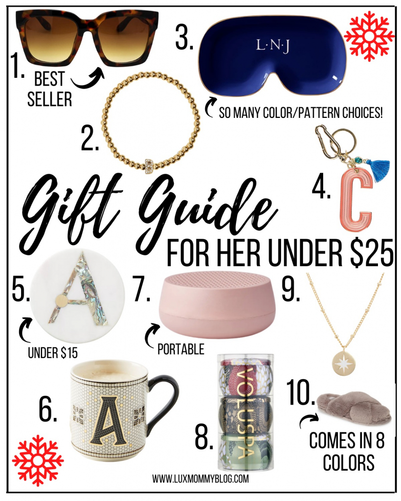 gift guide for her under $25
