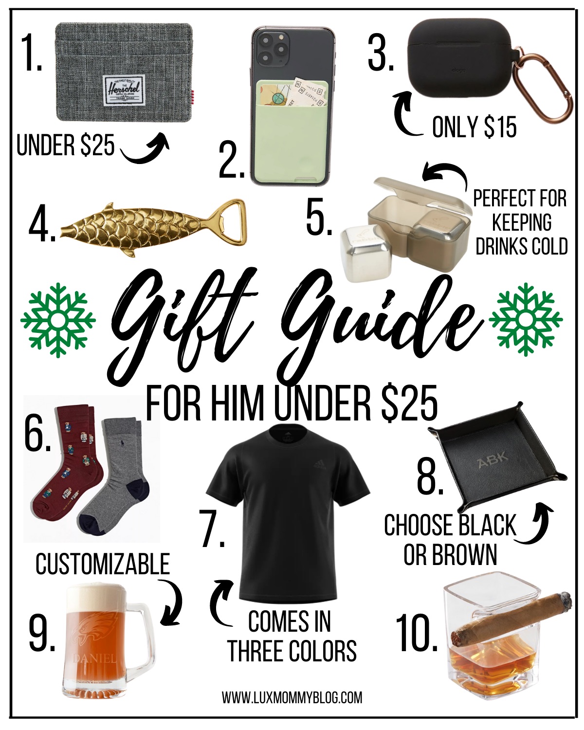 Gift Guide: Gifts for Him Under $25 – Avec Amour