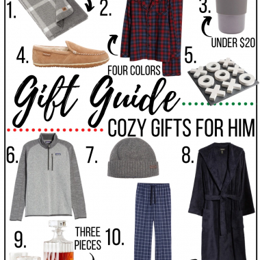 cozy gift guide for him