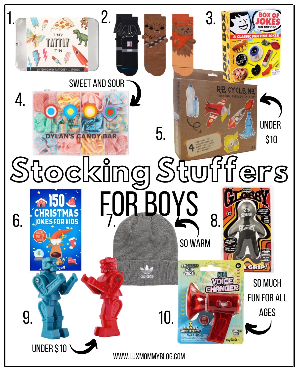 10 year old sales boy stocking stuffers