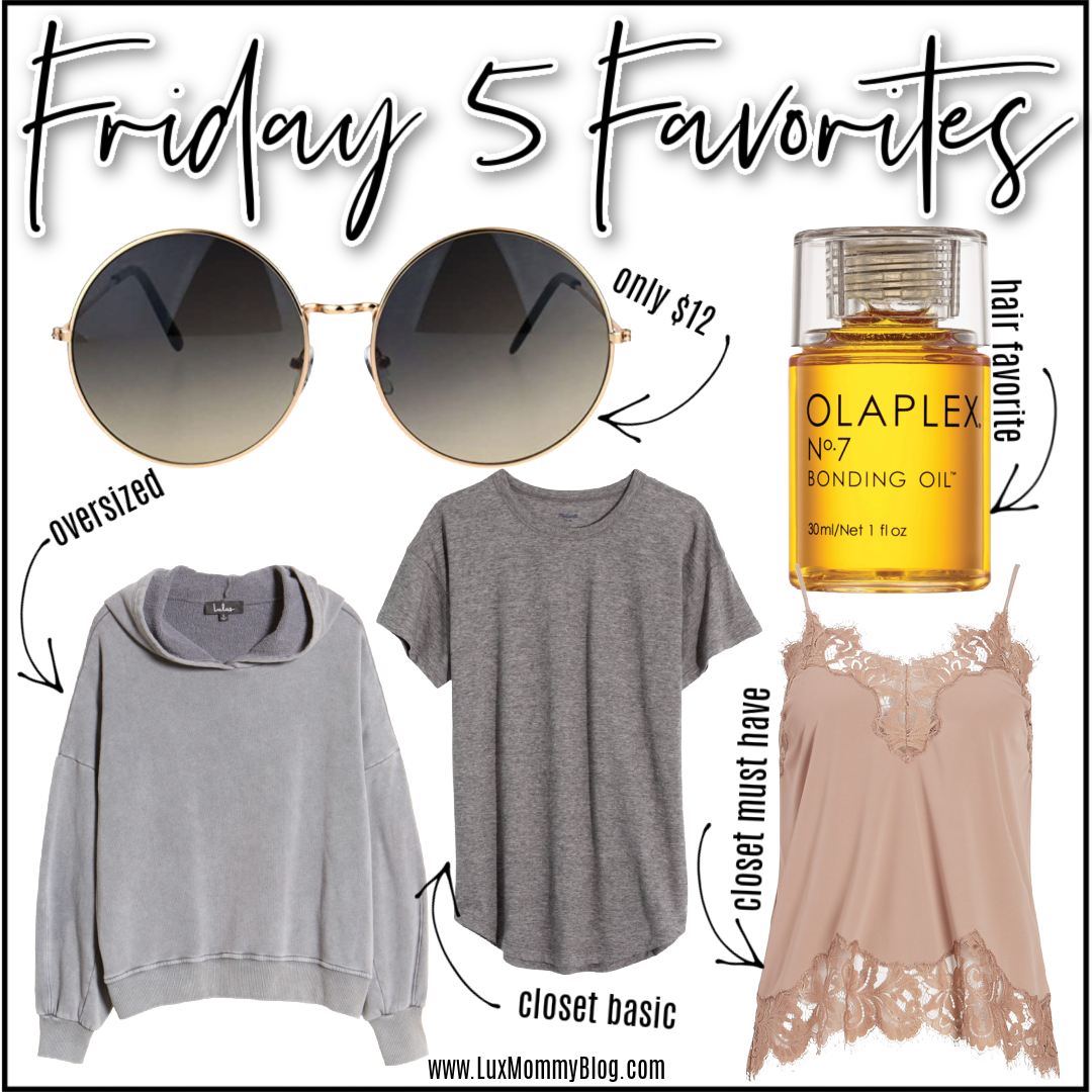 Houston top fashion and lifestyle blogger LuxMommy shares weekly Friday 5 favorites