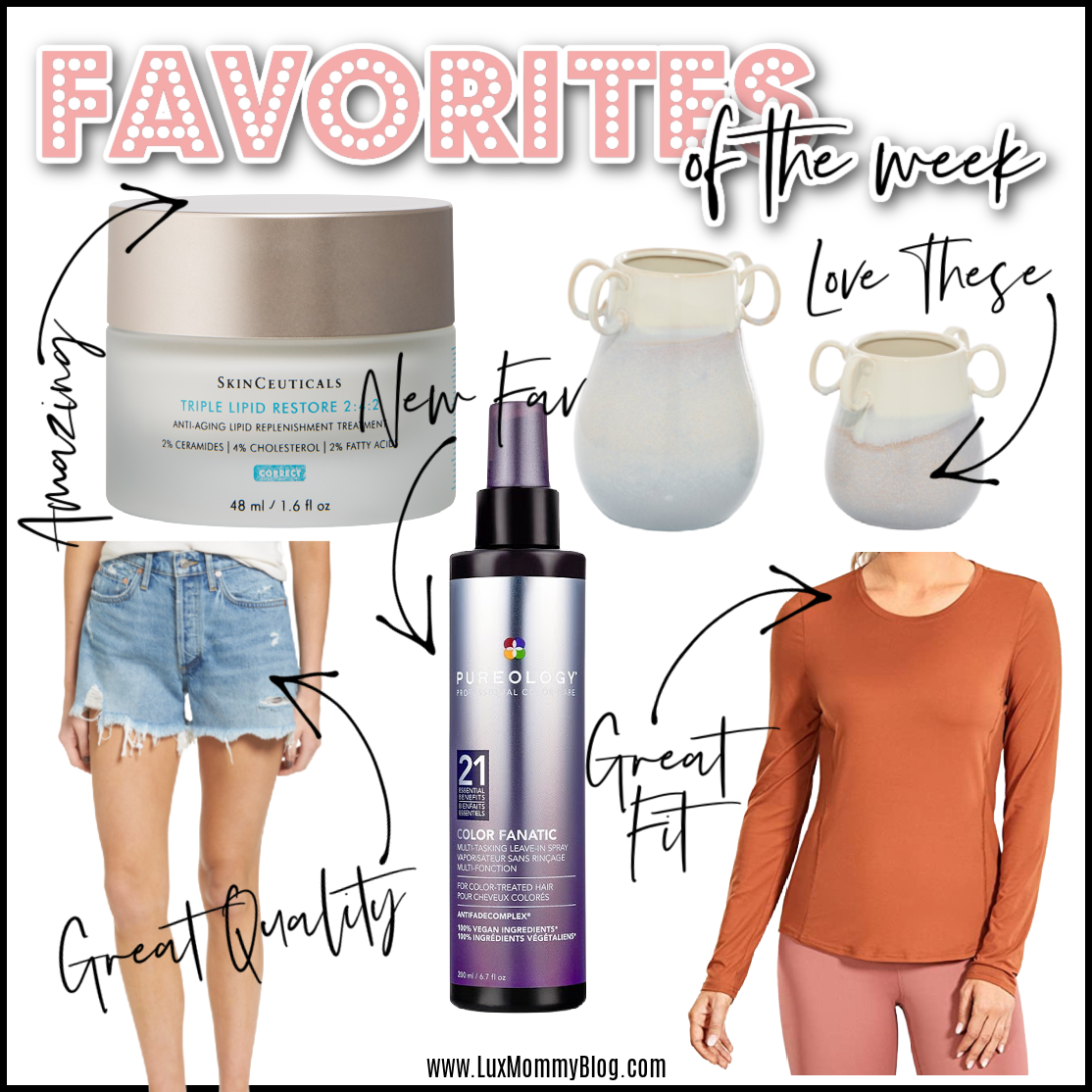 Houston top fashion and beauty blogger LuxMommy sharing favorites of the week