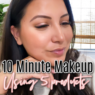 Houston top beauty and lifestyle blogger LuxMommy shares 10 minute makeup using only 5 products