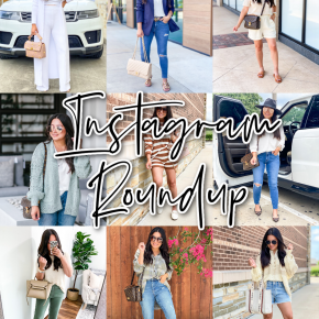 houston lifestyle and fashion blogger LuxMommy sharing outfits from July posted on instagram