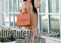 Houston top fashion and lifestyle blogger LuxMommy shares the best Amazon sweater dress for fall styled with chloe susanna boots and Fendi sunshine tote