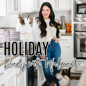 Houston top fashion and lifestyle blogger LuxMommy gets holiday ready with Walmart+