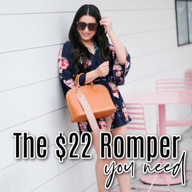 Houston top fashion and lifestyle blogger LuxMommy shares the perfect $22 romper you need