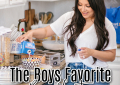 Houston top fashion and lifestyle blogger shares how she keeps her fridge and pantry stocked weekly and for the holidays with Walmart+ membership and shares the boys favorite breakfast