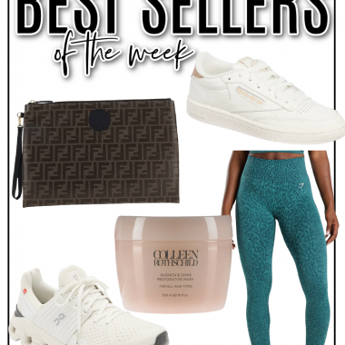 Houston fashion/lifestyle blogger LuxMommy shares best sellers of the week including the best seamless leggings, Fendi pouch, Colleen Rothschild hair mask, ON sneakers, and classic Reebok sneakers