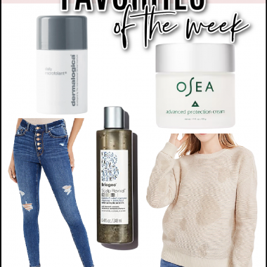 Houston fashion/lifestyle blogger LuxMommy shares favorites of the week including charcoal shampoo, the best distressed denim skinny jeans from Maurice's, a perfect Valentine's Day heart sweater, a microfoliant, and an amazing facial moisturizing cream.