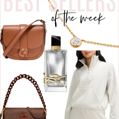 Houston fashion/lifestyle blogger LuxMommy shares best sellers of the week including Tory Burch and Cole Haan handbags UNDER $500, the perfect signature scent for fall, my current favorite pullover, and the best diamond necklace.