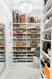closet organization, handbag collection, shoe collection, California closet