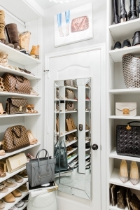 closet organization, handbag collection, shoe collection, California closet