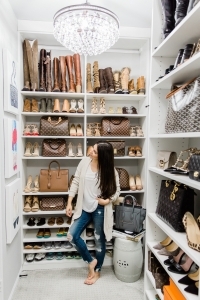 closet organization, handbag collection, shoe collection, California closet