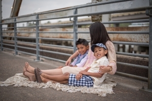 mother son pictures, boys fashion, plaid short, gingham hat, gingham shorts,