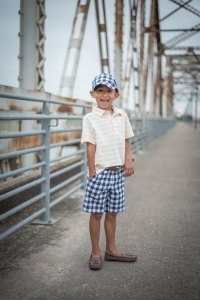 mother son pictures, boys fashion, plaid short, gingham hat, gingham shorts,