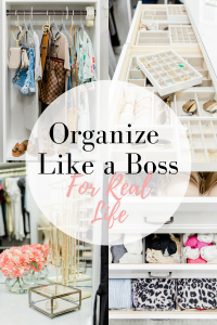 How to Organize your Closet like a Boss featured by top US fashion blog, LuxMommy: closet organization, container store, jewelry organization, drawer organization, simple organization