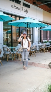 chloe nile, casual outfit, yankees hat, sweet paris